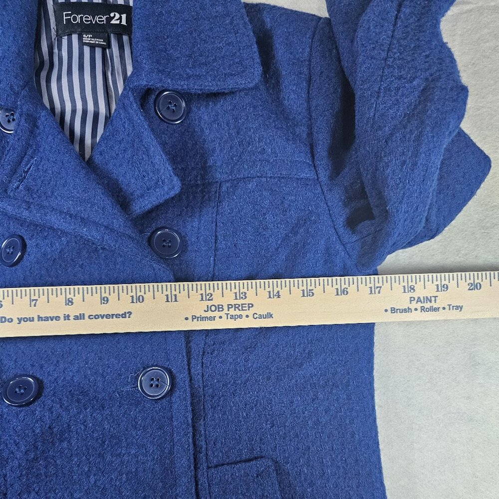 Forever 21 Brand Blue Peacoat Women's Size Small - Picture 8 of 8